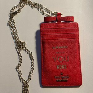 Kate Spade Id and card lanyard